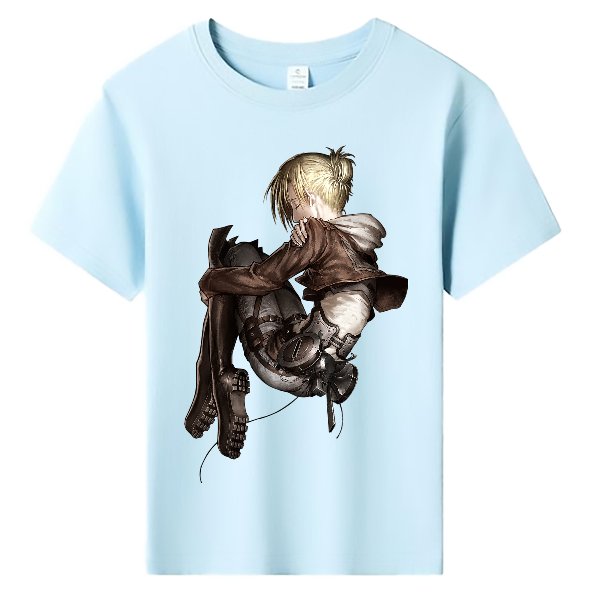 （画像用） 進撃の巨人 アニ・レオンハート Attack on Titan Annie Leonhart 綿100％キッズTシャツ（フロントプリント）